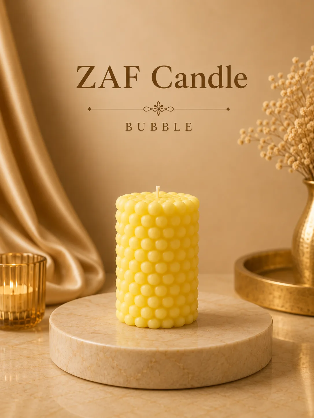 Bubble Candle Sarı