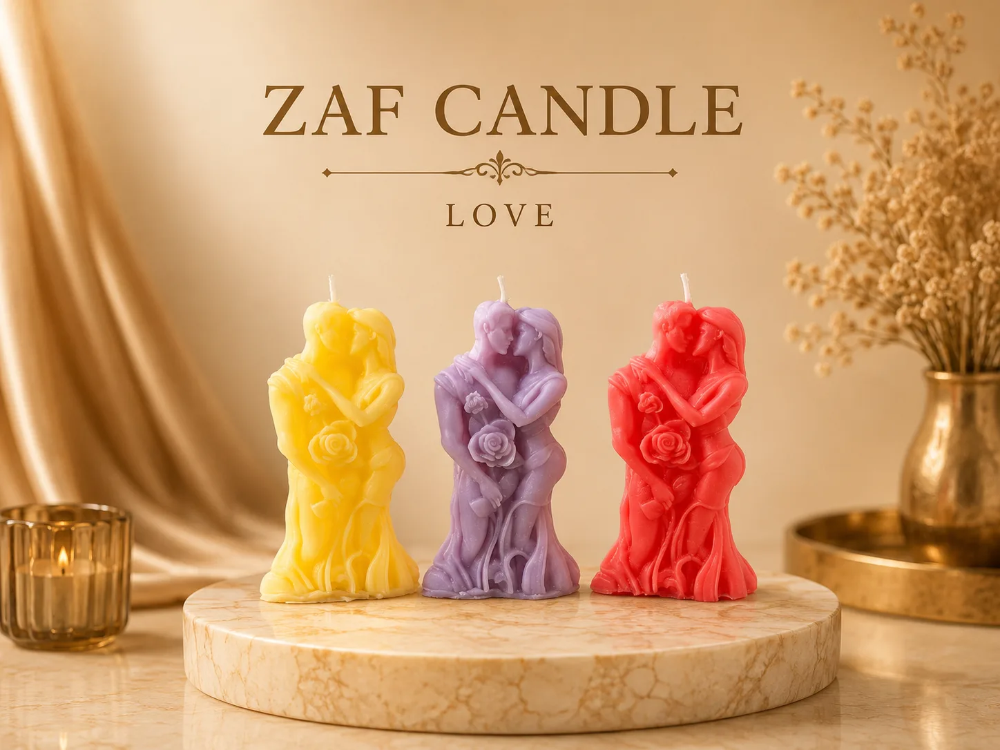 Love Candle Kırmızı