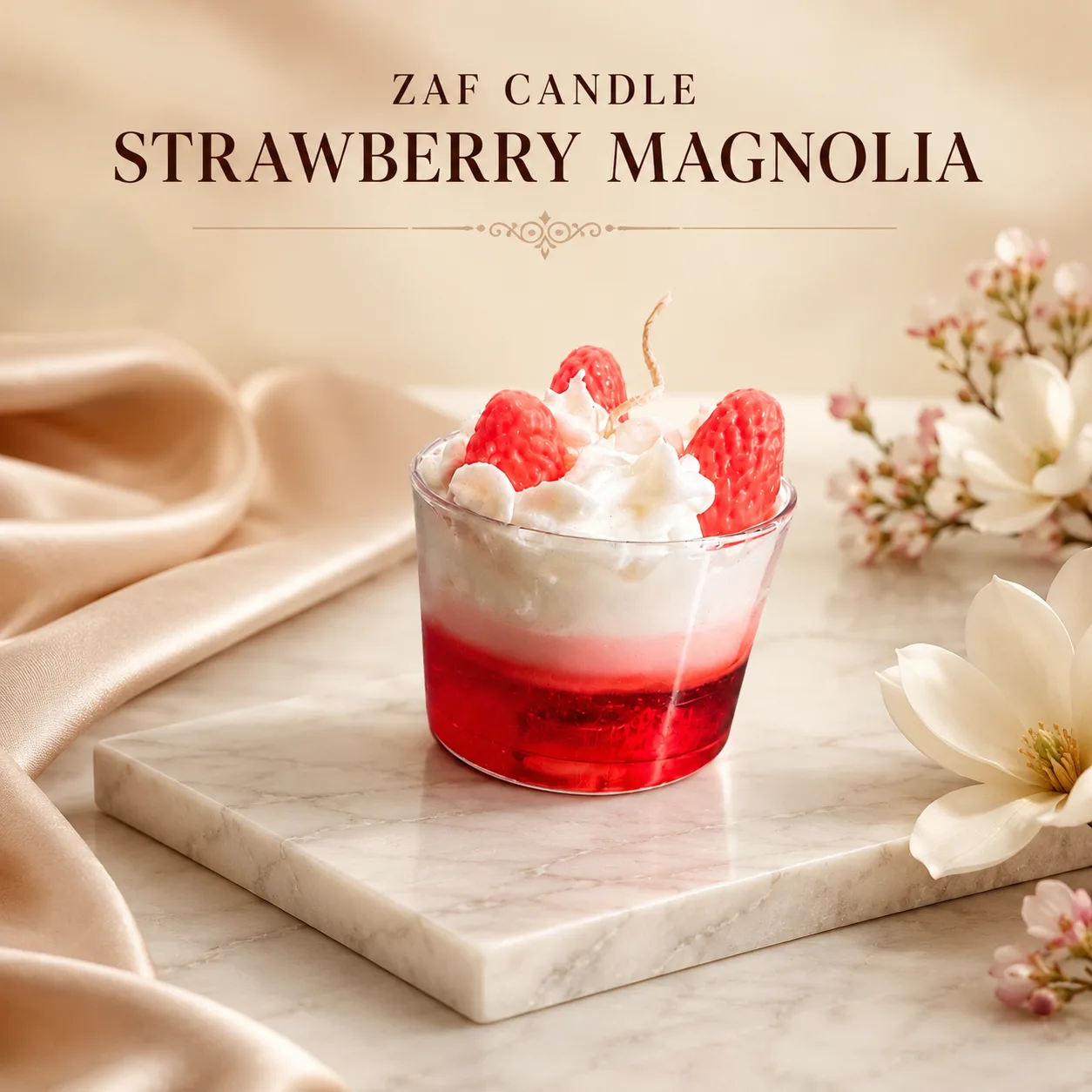Strawberry Magnolia Candle